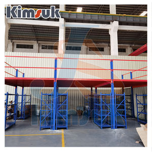 מתכת תעשייתית אטטי אחסון מדפי רצפה מזנין מדפים עם מדרגות פלדה ריצוף פלטפורמה פלדה לריפוי מחסן - Product Image 6