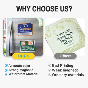 מדבקות מגנט צבעוניות ועמידות למים מ-PVC עם לוגו מודפס בהתאמה אישית, חיתוך צורני, מגנט חזק למקרר, לפרסום - Product Image 2