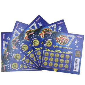 Billets de loterie à gratter personnalisés de haute qualité en gros avec faible MOQ, disponibles dans une variété de designs et de jeux - Product Image 2