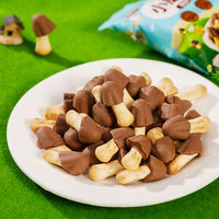 Biscuits Croustillants en Forme de Champignon pour Enfants, Emballage Individuel en Sachet, Vente en Gros, Biscuits Décoratifs en Forme de Champignon Enrobés de Chocolat