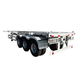 โครงรถพ่วงแบบโครงกระดูกคุณภาพเยี่ยม 2 เพลา 3 เพลา 4 เพลา รถพ่วงแบบโครงกระดูก - Product Image 6