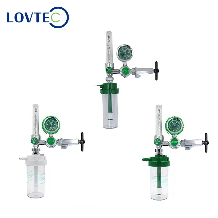 LOVTEC misuratore di portata di ossigeno di buona qualità con umidificatore riduttore di ossigeno medico regolatore di ossigeno CGA870