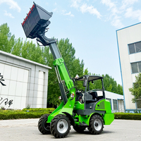 Alta calidad eléctrica Radlader Elektro Hoflader YF08E máquinas 800kg Mini cargador de ruedas eléctrico frontal