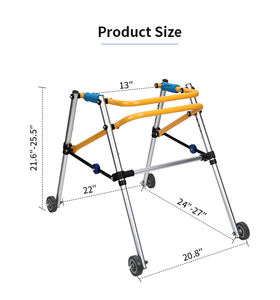 Anak-anak dengan bingkai berdiri Cerebral Palsy Walker rangka berjalan anak cacat - Product Image 5