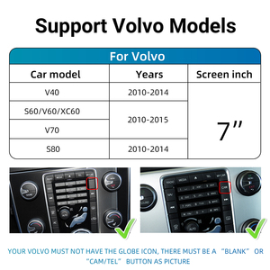 อะแดปเตอร์ไร้สาย CarPlay รุ่น Rhythm Universal พร้อมหน้าจอ 7 นิ้ว ใช้ได้กับรถยนต์ Volvo V40 V60 S S60 XC60 V70 XC70 S80 ปี 2010-2015 - Product Image 4