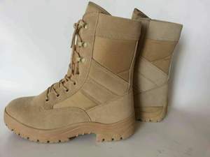 Cheville haute hommes bottes de Combat en plein air désert entraînement cuir noir vert bottes de sécurité tactique - Product Image 2