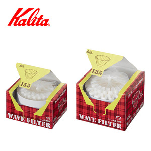 Filtres à café coniques jetables <span class=keywords><strong>Kalita</strong></span> Wave KWF-185 (50 feuilles) pour cafetière individuelle - Lot de 2 avec grande serviette humide épaisse - Product Image 4