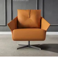 Chaise pivotante légère unique de style italien Design décontracté de luxe pour le salon de conférence de négociation de bureau pour les hôtels en PU