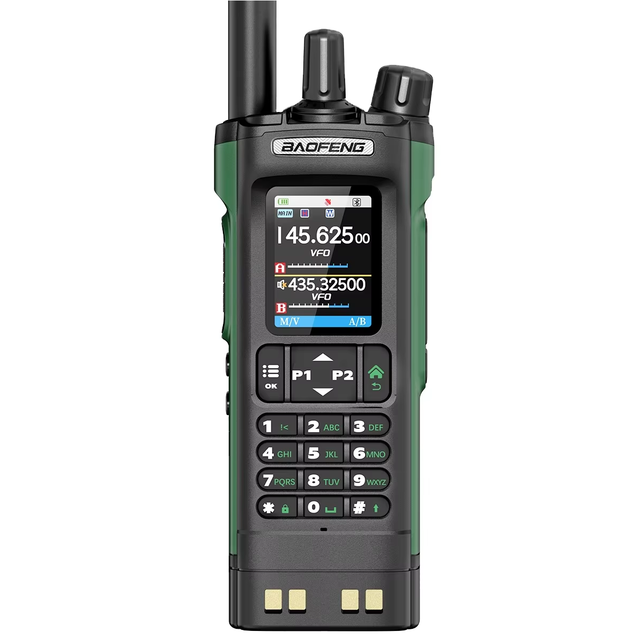 BAOFENG UV-32 GPS Walkie Talkie 10W Noise Reduction APP Programming Air Band 1000CH Long Range Ham Radio Hunting Skiing