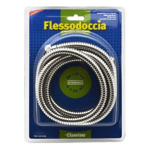 Manguera de Ducha Extensible Moderna Dianflex de 175-230 cm, Acabado Cromado, Latón con Plástico PVC EPDM para Plomería de Baño - Product Image 2