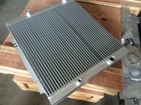 Refroidisseur d'huile hydraulique à plaques et ailettes 300W, radiateur en aluminium pour système de refroidissement de chargeuse souterraine avec certification CE