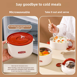 Récipient alimentaire étanche à 3 couches avec logo personnalisé Boîte <span class=keywords><strong>thermos</strong></span> à <span class=keywords><strong>lunch</strong></span> <span class=keywords><strong>thermos</strong></span> en acier inoxydable 304 pour le bureau et l'école - Product Image 4