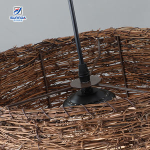 Vintage bambou rotin <span class=keywords><strong>lustre</strong></span> traditionnel <span class=keywords><strong>à</strong></span> la main pendentif lampe pendentif accroché lumière pour hôtel appartement villa restaurant - Product Image 6