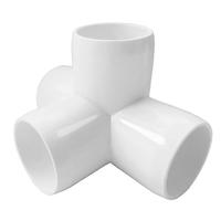 Raccord coudé à 4 voies en PVC ASTM Sch40 haute pression blanc pour alimentation en eau