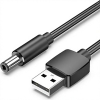 VENTION Kabel Daya USB-A ke DC 5.5mm Tipe Tuning Fork (5V DC 1.5 Meter) Bahan PVC