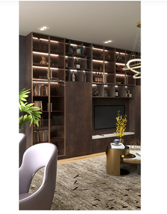 Meuble TV en bois de style minimaliste moderne, postmoderne, luxe léger, pour la décoration de la maison - Product Image 4