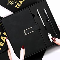 Coffret cadeau de carnet de notes personnalisé et personnalisé Carnet de notes A5 avec stylo Cadeaux d'affaires promotionnels Bloc-notes avec logo