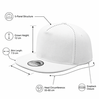 6-Panel 100% Baumwolle Einfarbige Modische Baseballkappe Verstellbar Unisex Erwachsene Sommer Street Dance Skateboarding Snapback