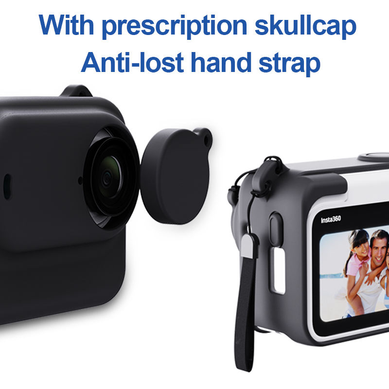 Insta360 GO3 Silicone Protective Case with Lens Cap for Insta 360 GO 3 Action Camera Accessories