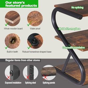 Wholesale 3-Tier Wooden Multifunction Non-folding Shoe <b>Storage</b> Rack OEM ODM Custom Logo S-Shaped Metal Frame Freestanding - Product Image 2