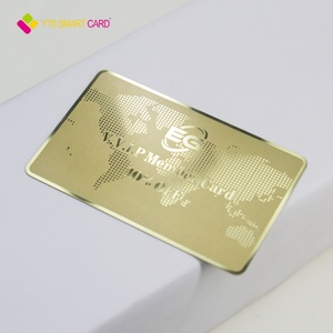 Tarjetas Metálicas Personalizadas, Tarjeta de Regalo de Lujo, Tarjeta de Visita Metálica VIP con Logotipo Grabado con Láser - Product Image 2