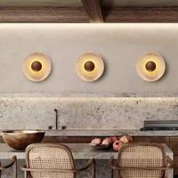 Applique Murale LED Style Wabi-Sabi Vintage 3500K Jaune Chaud Finition Travertin pour Restaurant, Gîte, Couloir, Escalier, Ambiance
