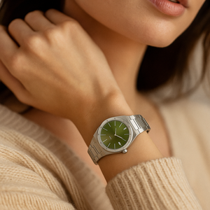 Mặt Số Sunray Màu Hồng Vỏ Thép Không Gỉ 36Mm Đồng Hồ Nhãn Hiệu Riêng Siêu Mỏng Đồng Hồ Đeo Tay Nữ Sang Trọng - Product Image 4