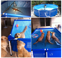 Piscine Hors-Sol Rectangulaire en PVC Intex 28272 pour Enfants et Nourrissons
