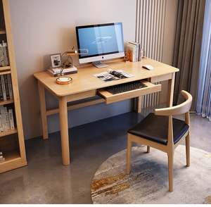 Mesa de estudio para estudiantes en casa, estantería, estantería, mesa de ordenador integrada, juego de mesa y silla moderno y sencillo - Product Image 3