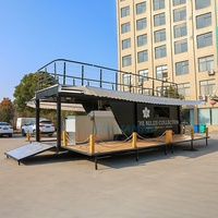 Chariot de nourriture mobile Chammp remorque de camion de nourriture à deux étages avec cuisine complète remorque de congélateur mobile en vente