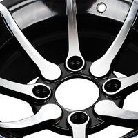 Moyeu de roue de voiturette de golf en aluminium pour VTT et UTV Jantes en alliage d'aluminium à 4 roues tout-terrain de 12 pouces pour accessoires de VTT haute performance