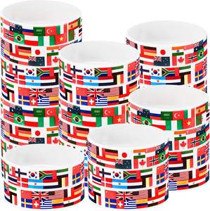 Oferta con <span class=keywords><strong>Descuento</strong></span>: Pulsera de Silicona con Diseño Personalizado y Logotipo, Brazalete con Bandera Nacional a la Moda para Decoración - Product Image 1