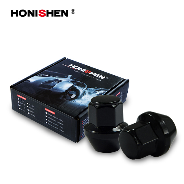 Auto19 шестигранные черные колесные гайки m12x15 от завода HONIXEN