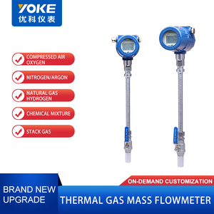 Débitmètre de gaz à haut débit, débitmètre massique thermique d'azote YK-TMF, débitmètre massique thermique de gaz YK-TMF - Product Image 2