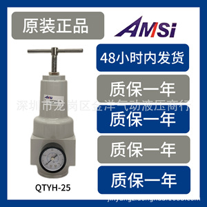 วาล์วลดแรงดันกรองอากาศ AMSI รุ่น QTYH-25 ขนาด 1/4 นิ้ว สำหรับแก๊สอุณหภูมิปกติ - Product Image 5