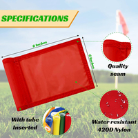 Nouveaux drapeaux de golf en nylon pour mini-golf de jardin, drapeaux cibles de golf numérotés, à insérer dans le tube de putting green
