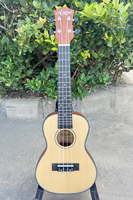 Custom logo Concert Mahogany Ukulele 24Inch Thin Hawaii Guitar Slim String Instrument OEM ODM Aiersi Brand Hot Sale Good Quality