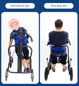 एंटी-फॉल ऊंचाई समायोज्य बुजुर्ग गतिशीलता प्रशिक्षण वॉकर प्रशिक्षण वॉकर सहायता स्टैंड-अप गाट-अप गाट - Product Image 3