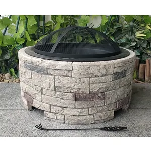 Mgo Brick Style Wood Burning Fire Pits for Patio and Decoration