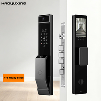 Cerradura Biométrica Inteligente 3D con Reconocimiento Facial y de Palma de la Mano, Control Remoto WiFi Tuya, Múltiples Métodos de Desbloqueo, Modelo X10 para Puertas de Madera