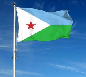 Drapeau du Djibouti de haute qualité, 100 % polyester, 3x5 pieds, personnalisé, motif Corne d'Afrique - Product Image 5