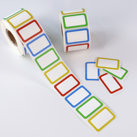 Autocollants personnalisés imperméables imprimés UV pour cadeaux, étiquettes de remerciement, étiquettes d'emballage assorties en papier kraft, rouleaux d'autocollants avec logo