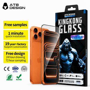 Protector de Pantalla de Vidrio Templado Personalizado para <span class=keywords><strong>iPhone</strong></span> 16 <span class=keywords><strong>Plus</strong></span>, 17, 18 Pro Max, Fold, 0.33mm HD ESD, Cobertura Total - Product Image 1