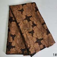 Tissu brocart jacquard de haute qualité, motif de fleurs lilas 3D, tendance 2024, pour vêtements