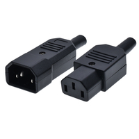 Connecteur de câble IEC 320 C14 C13, adaptateur de prise électrique en cuivre 220V AC, modèle WD pour câblage PDU/UPS