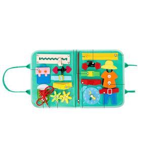 Nouvelle Version Tableau d'Activités Sensorielles Dinosaure, Sac Sensoriel, Planche de Développement des Activités Sensorielles pour l'Apprentissage <span class=keywords><strong>Montessori</strong></span>, Jouets Éducatifs Précoce - Product Image 6