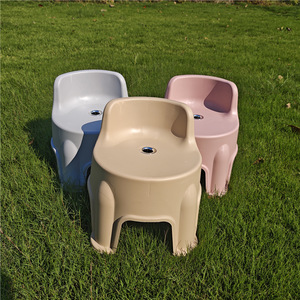 Children's <b>Chair</b> Plastic Backrest Stool Durable Modern Design For Home Kindergarten Use - Product Image 2