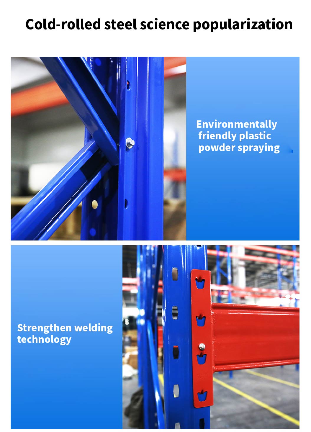 Warehouse Heavy Duty Steel Racking Selective Pallet Mezzanine Flooring Racking Systems