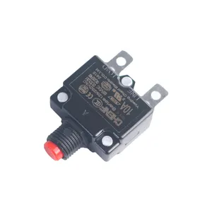 Series 3A Mini Motor Circuit Breaker Manual Reset Thermal Overload Protector Switch with Straight PIN and Metal Nut