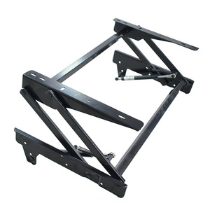 Mesa de centro Yuyao con estructura elevadora plegable negra ajustable con amortiguación para mesa de centro - Product Image 3